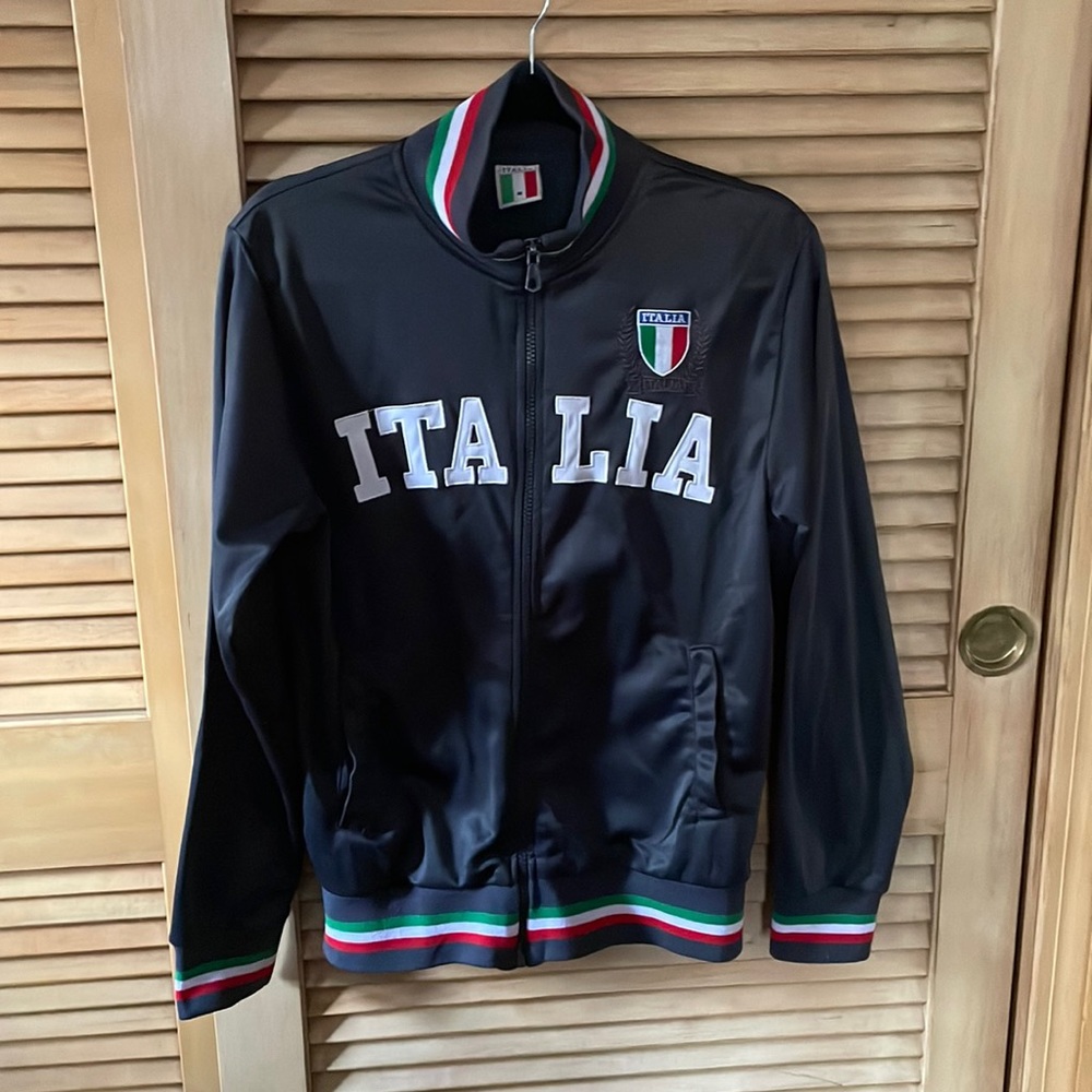 Italia zip up sweat shirt